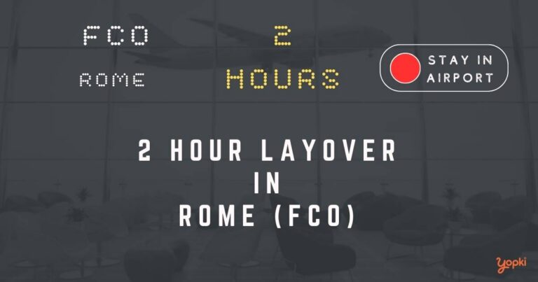 2 hour layover in rome fco