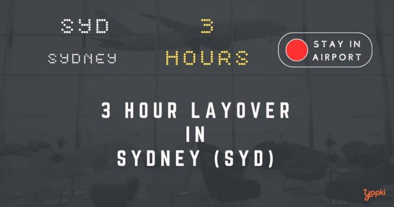 3 hour layover in sydney syd