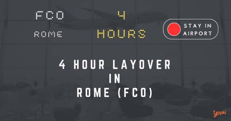 4 hour layover in rome fco